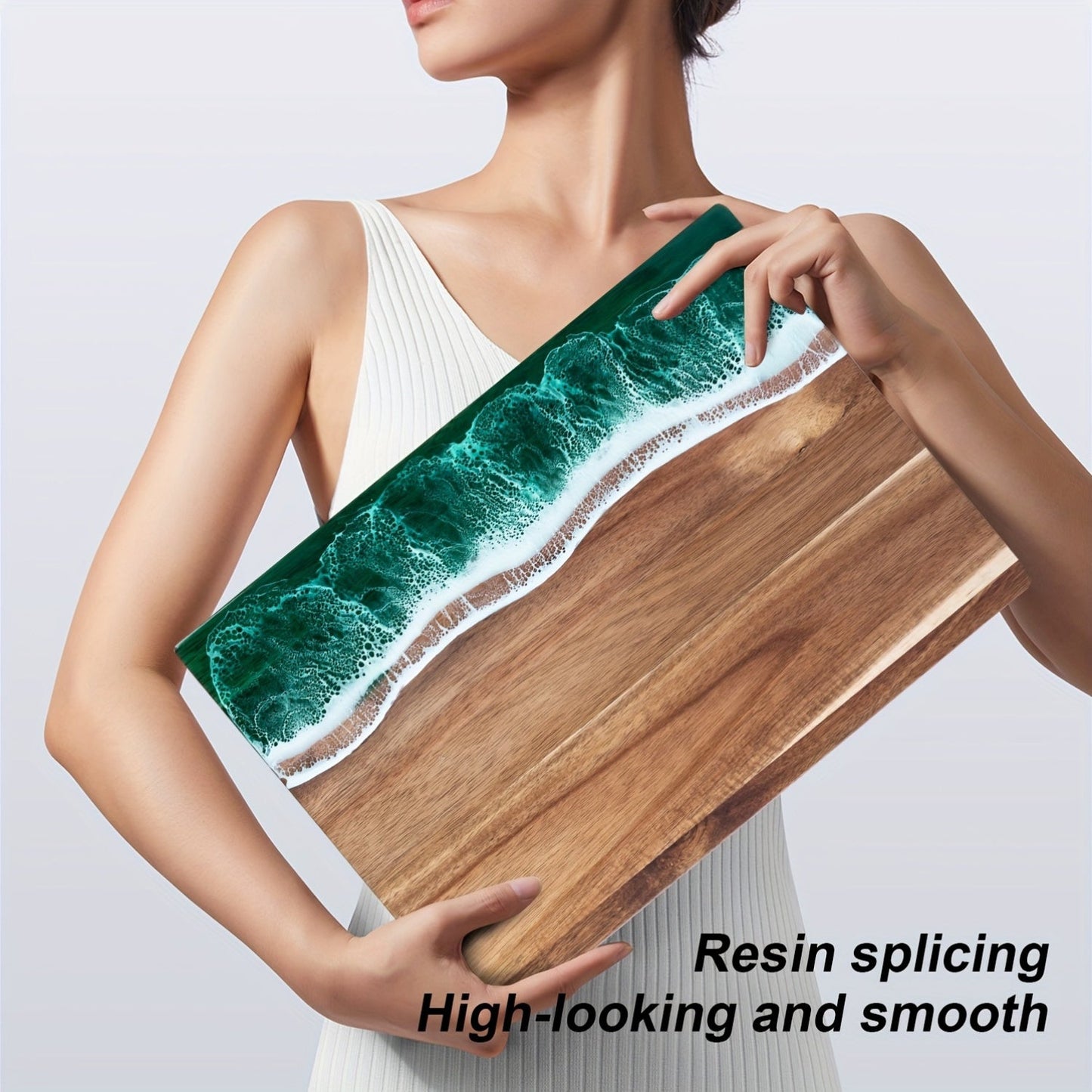 Wave Resin Acacia Cutting Board