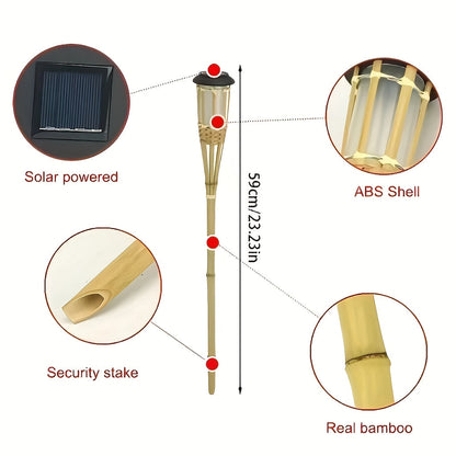 Solar Bamboo Flame Lights