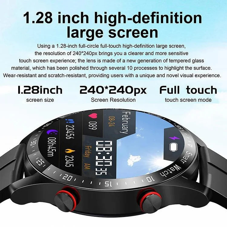 Health Tracking Smartwatch with 1.45 Inch Display, Bluetooth Calling, NFC and Heart Rate Monitoring