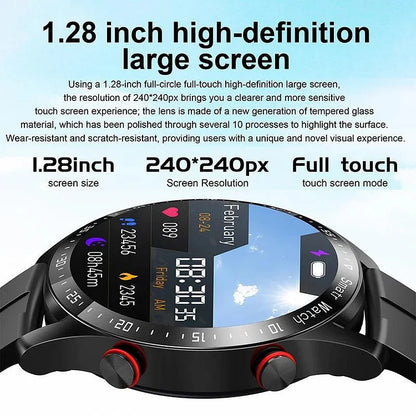 Health Tracking Smartwatch with 1.45 Inch Display, Bluetooth Calling, NFC and Heart Rate Monitoring