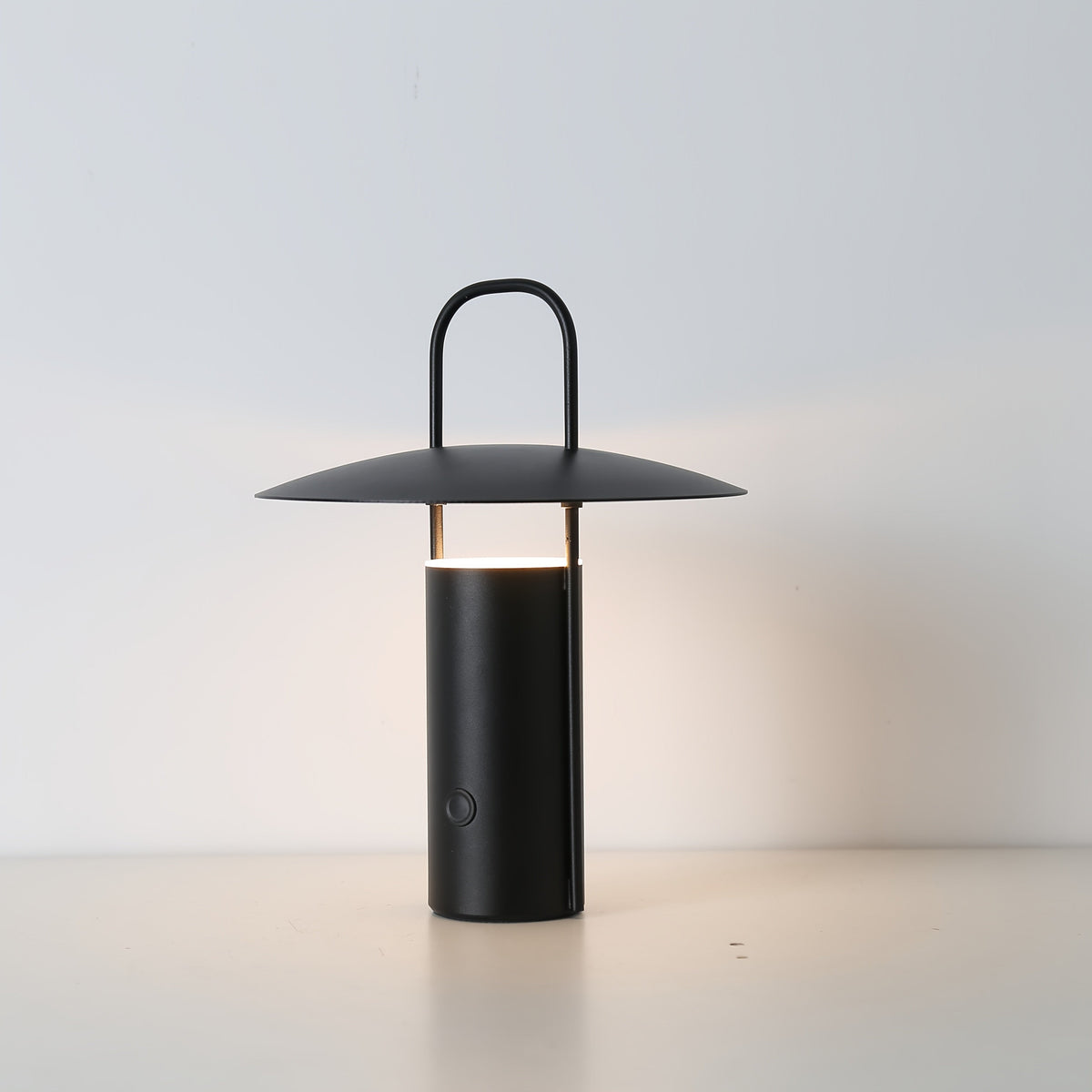 Portable Rechargeable Space Table Lamp with Touch Dimming, 2000mAh Battery and Matte Metal Body
