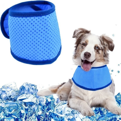 Adjustable Pet Cooling Scarf for Dogs and Cats, Instant Ice Cooling Breathable Bandana, S to XL