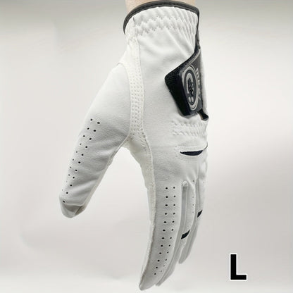 Left Hand Golf Glove in Soft Sheepskin Leather with Anti Slip Grip and Breathable Comfortable Fit