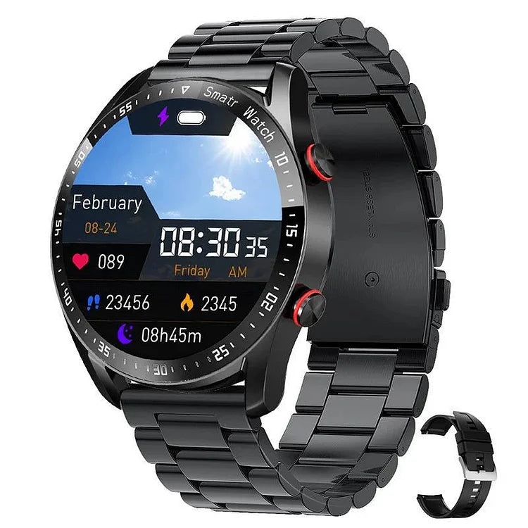 Health Tracking Smartwatch with 1.45 Inch Display, Bluetooth Calling, NFC and Heart Rate Monitoring