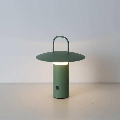 Portable Rechargeable Space Table Lamp with Touch Dimming, 2000mAh Battery and Matte Metal Body