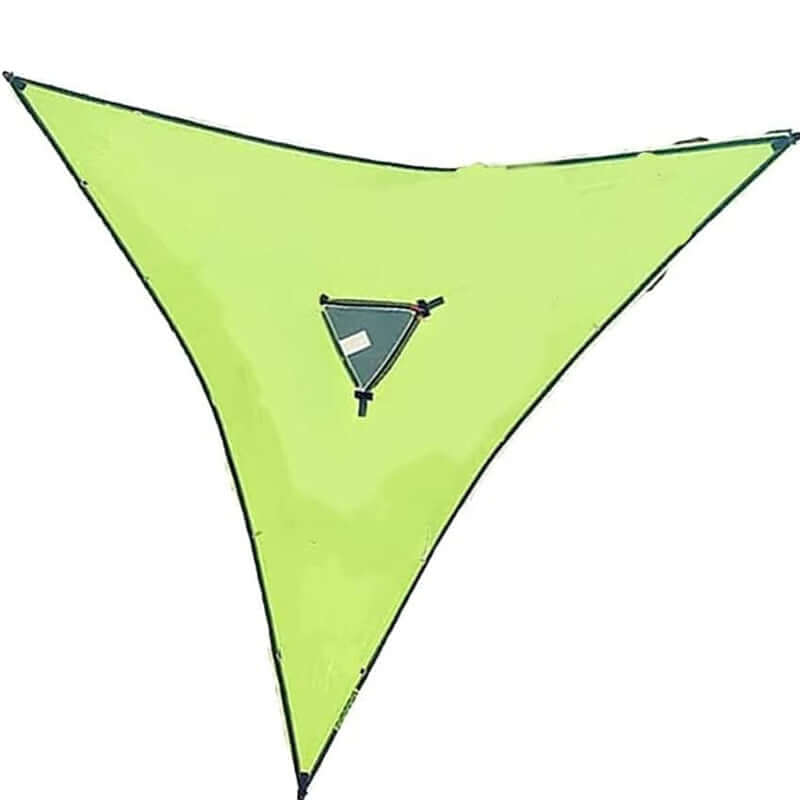 Triangular Multi-Person Hammock with 3-Point Suspension System for Outdoor Lounging