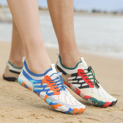 Quick Dry Water Shoes with Grippy Rubber Sole and Breathable Upper for Beach, River and Hiking