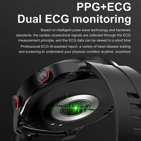 Health Tracking Smartwatch with 1.45 Inch Display, Bluetooth Calling, NFC and Heart Rate Monitoring