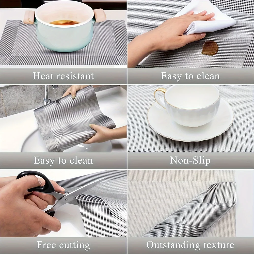 Heat-Resistant PVC Placemats