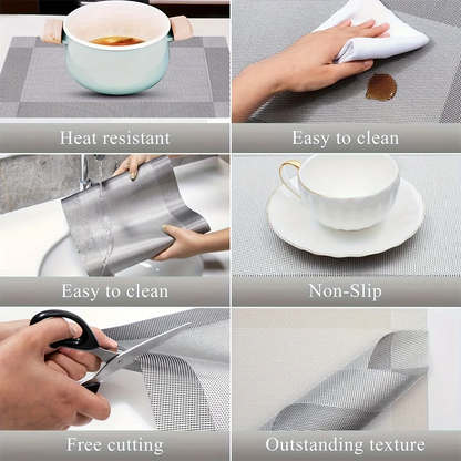 Heat-Resistant PVC Placemats