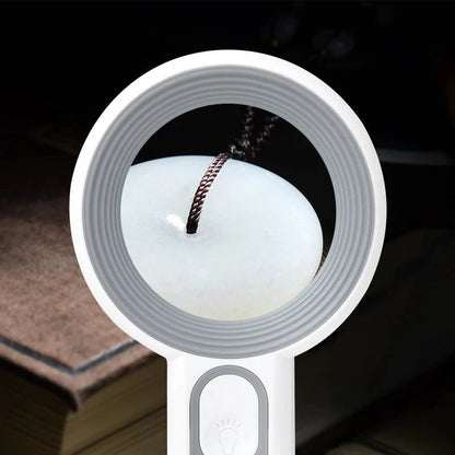 Rechargeable 12x LED Magnifying Glass with Ergonomic Handle for Reading, Crafts and Fine Detail Work