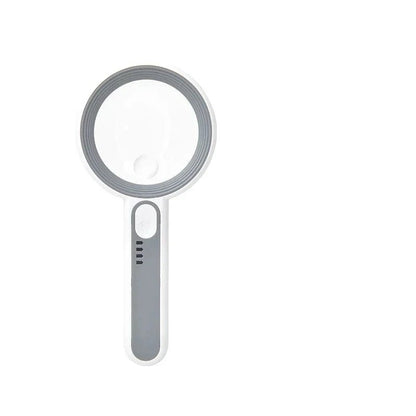 Rechargeable 12x LED Magnifying Glass with Ergonomic Handle for Reading, Crafts and Fine Detail Work