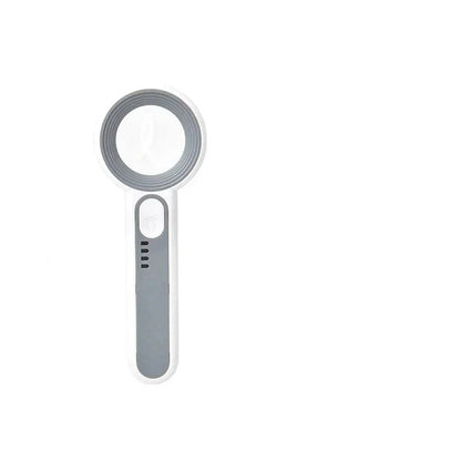 Rechargeable 12x LED Magnifying Glass with Ergonomic Handle for Reading, Crafts and Fine Detail Work