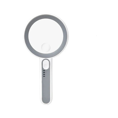 Rechargeable 12x LED Magnifying Glass with Ergonomic Handle for Reading, Crafts and Fine Detail Work