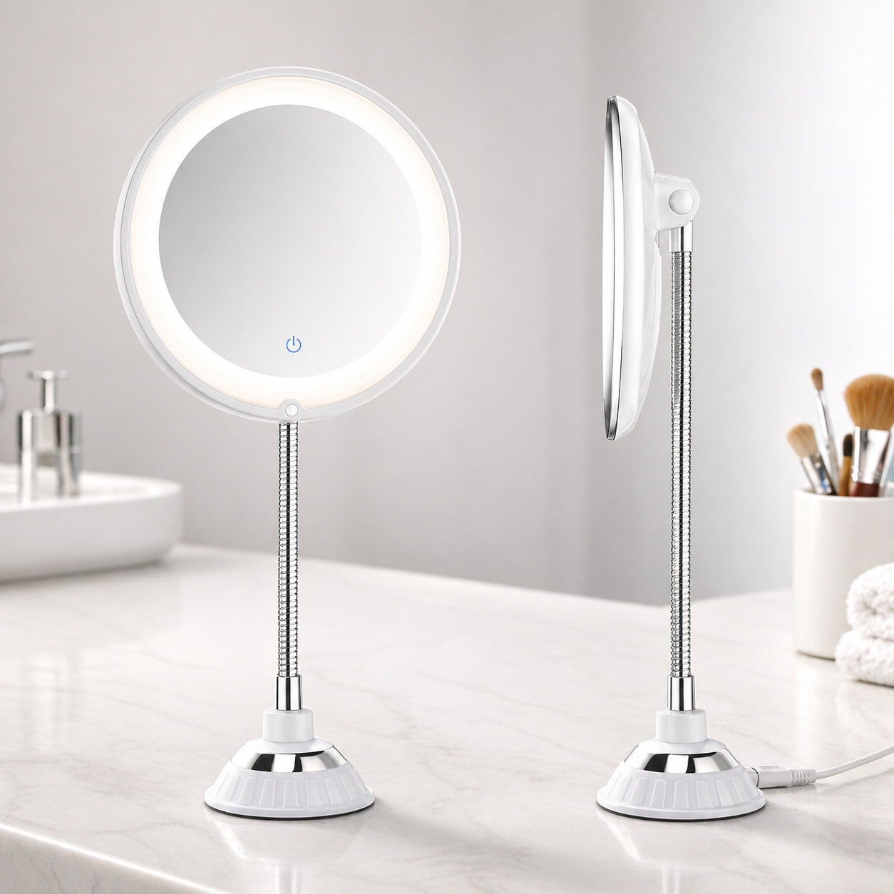 LED Magnifying Bathroom Mirror