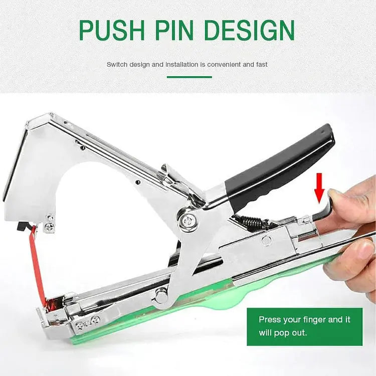 One-Handed Plant Tying Tool for Gentle Fastening of Tomatoes and Climbing Plants