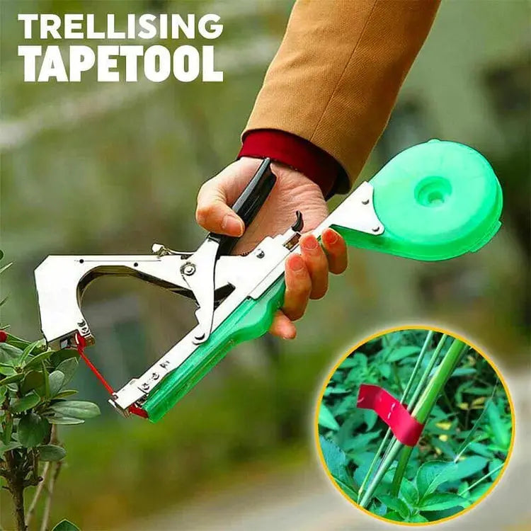 One-Handed Plant Tying Tool for Gentle Fastening of Tomatoes and Climbing Plants