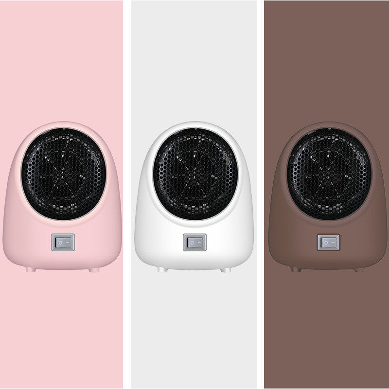 Compact Mini Heater for Home 350W to 400W ABS PPS Portable Personal Space Heater White Pink Brown