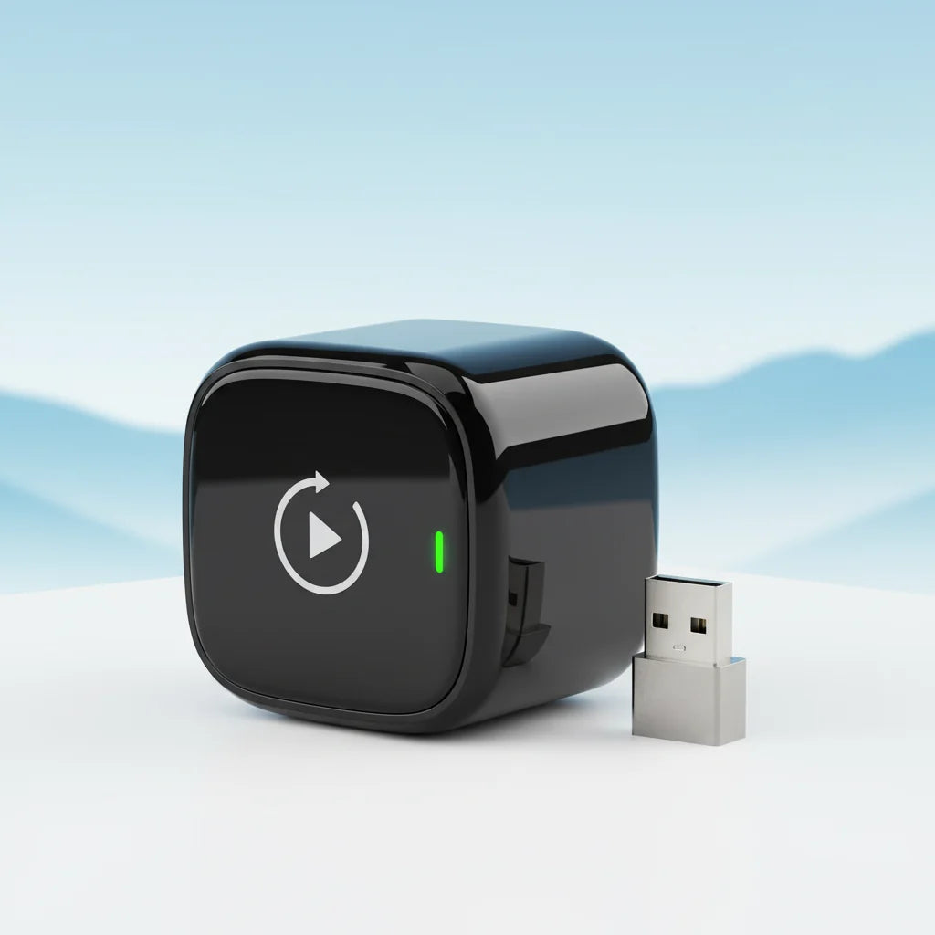 Wireless CarPlay & Android Auto Adapter, Plug and Play USB-C Dongle with Bluetooth 5.0 & WiFi
