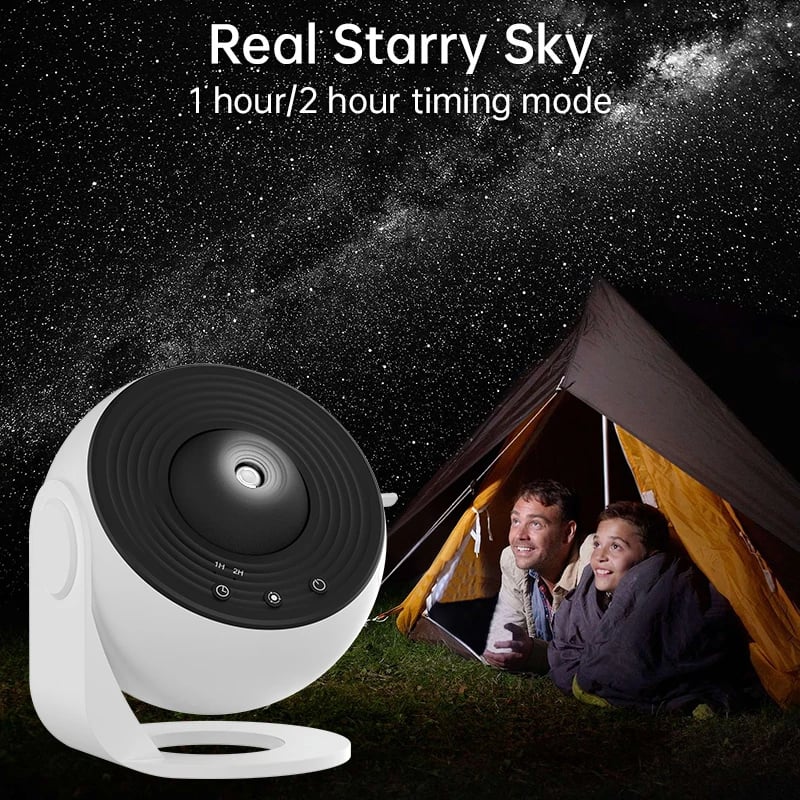 Galaxy Star Projector Night Light with 12 Changeable Images 360° Rotation Adjustable Focus Bluetooth