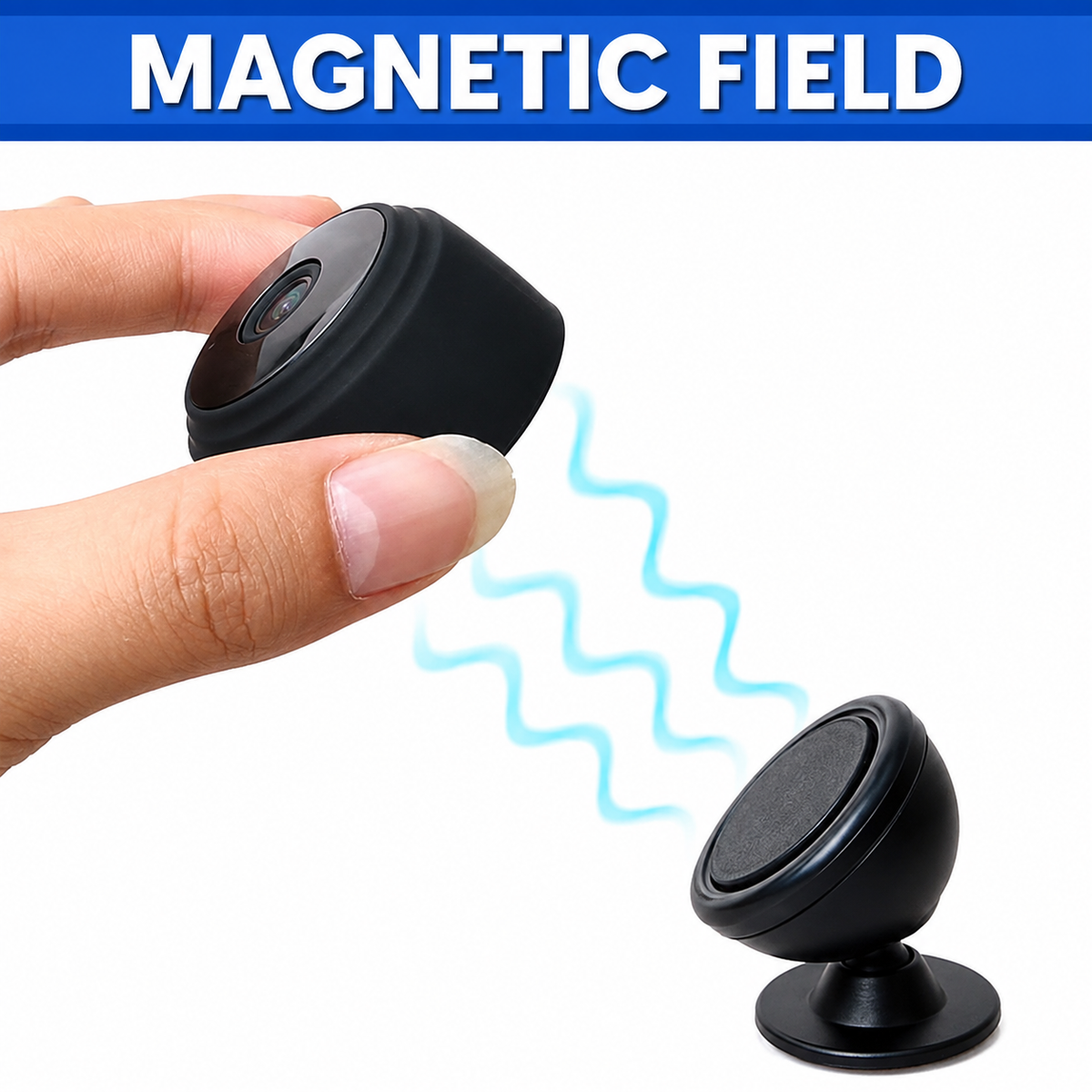 Compact Wireless Mini Security Camera with Motion Detection for Home Use Monitoring