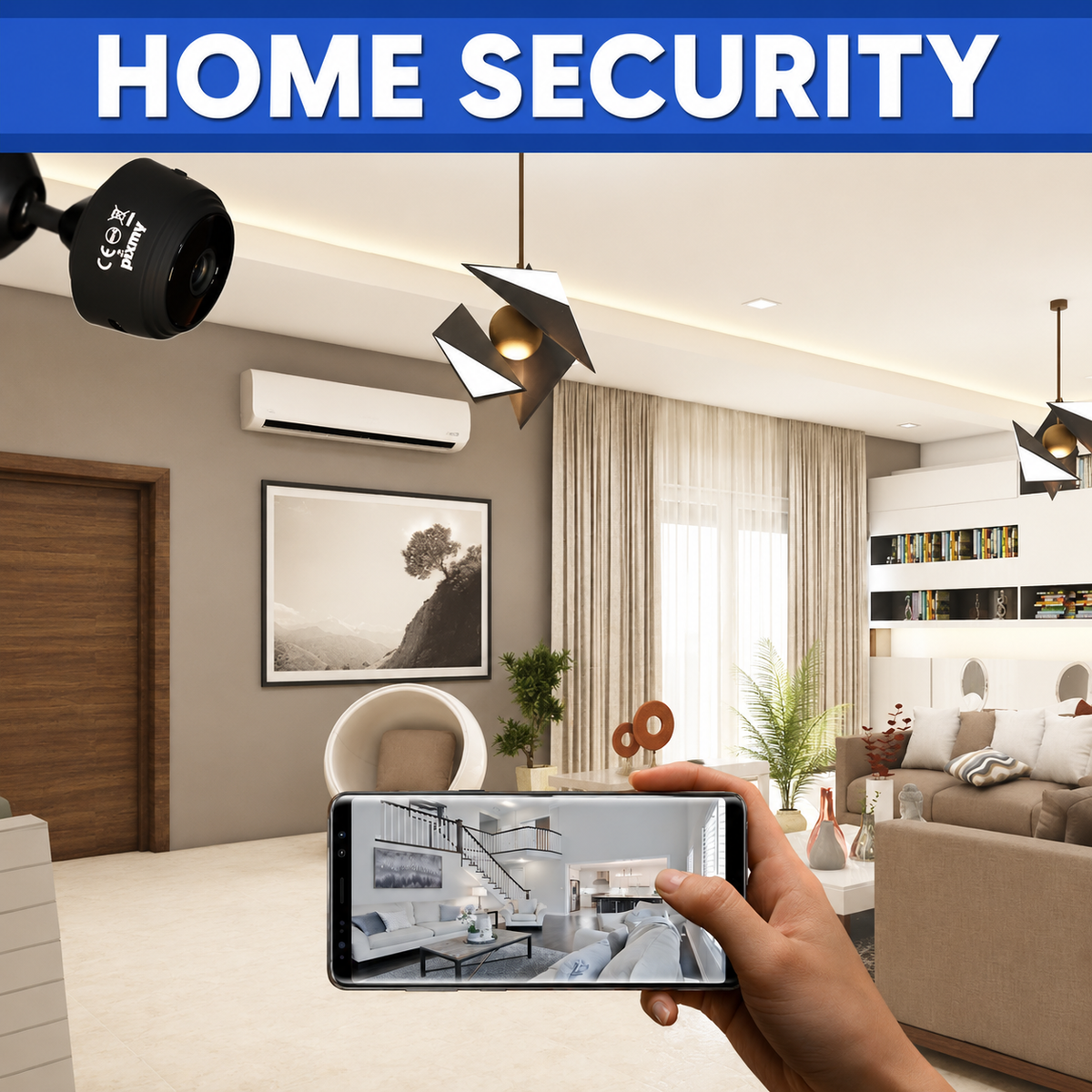 Compact Wireless Mini Security Camera with Motion Detection for Home Use Monitoring