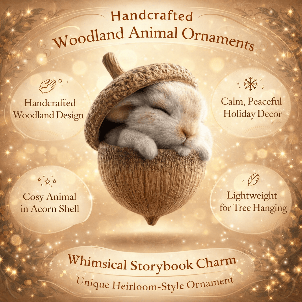 Handcrafted Woodland Ornaments