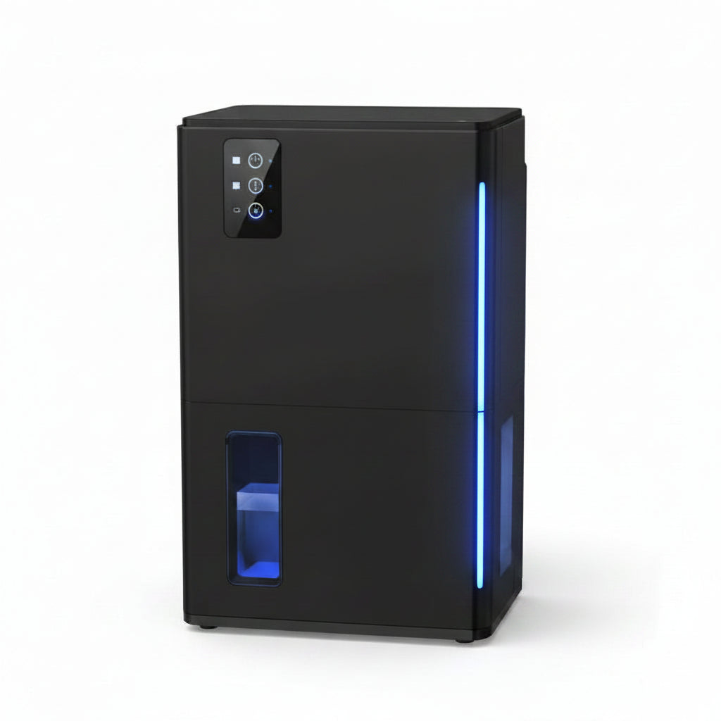 Compact Digital Home Dehumidifier with Auto Shut-Off, Sleep Mode & Quiet Operation