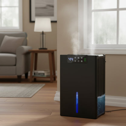 Compact Digital Home Dehumidifier with Auto Shut-Off, Sleep Mode & Quiet Operation