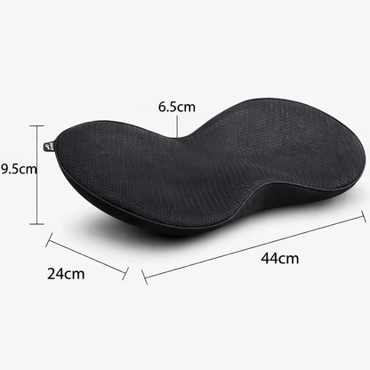 Memory Foam Car Seat Cushion with Breathable Washable Cover for Long Drives and Office Chairs