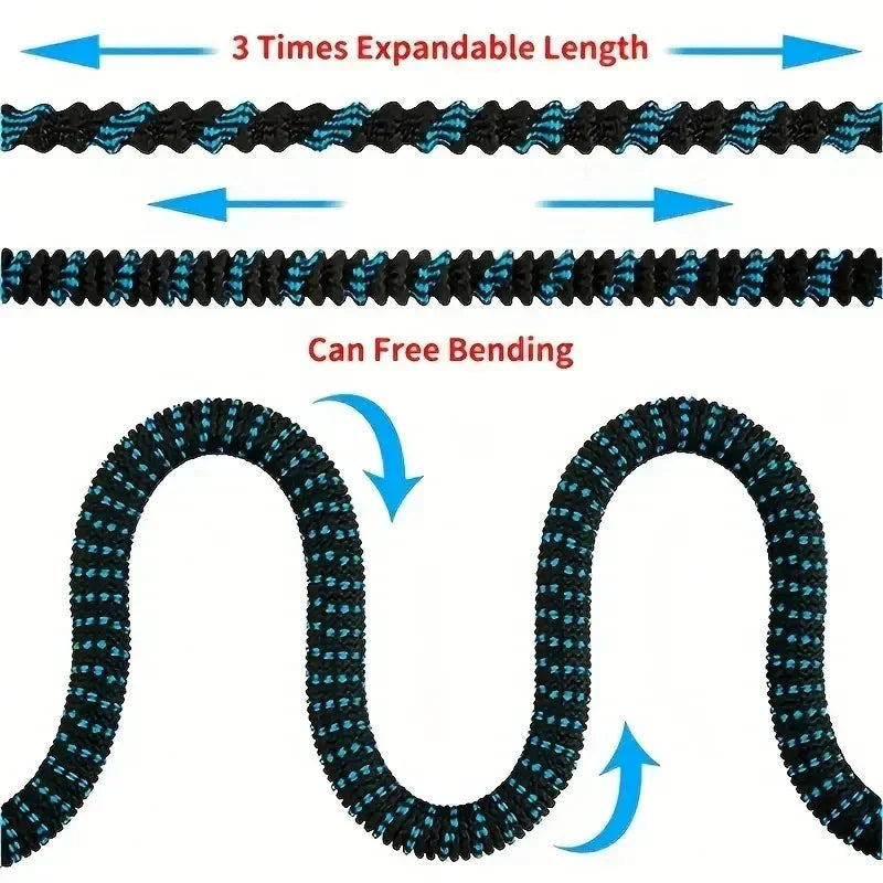 Expandable Garden Hose with High-Pressure Spray Gun and Anti-Kink Braided Knit Cover