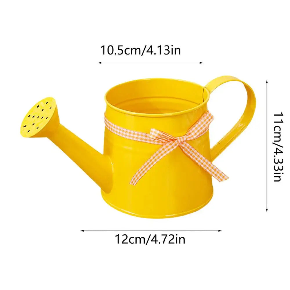 Decorative Metal Watering Can with Gentle Shower Head for Balcony and Terrace Plants