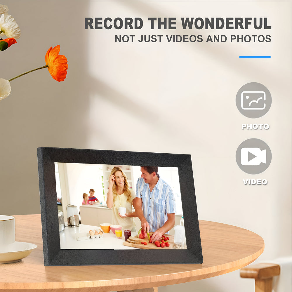 10.1 Inch WiFi Digital Photo Frame with HD IPS Touchscreen, Auto-Rotate & 32GB Storage Support