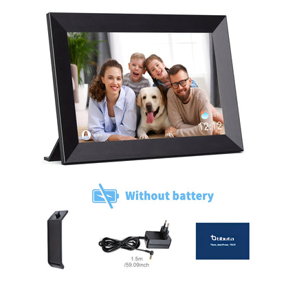 10.1 Inch WiFi Digital Photo Frame with HD IPS Touchscreen, Auto-Rotate & 32GB Storage Support