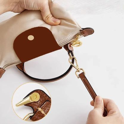 LuxeStrap Premium Leather Straps For Longchamp Mini, Adjustable And Durable
