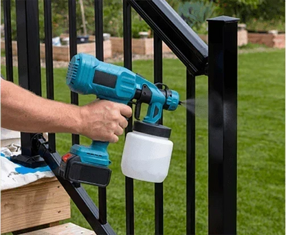 Cordless Electric Paint Sprayer with 3 Spray Patterns and Adjustable Flow Rate Control