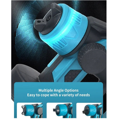 Cordless Electric Paint Sprayer with 3 Spray Patterns and Adjustable Flow Rate Control