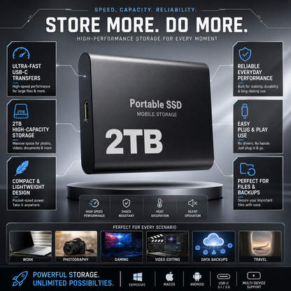 Portable SSD USB-C 2TB
