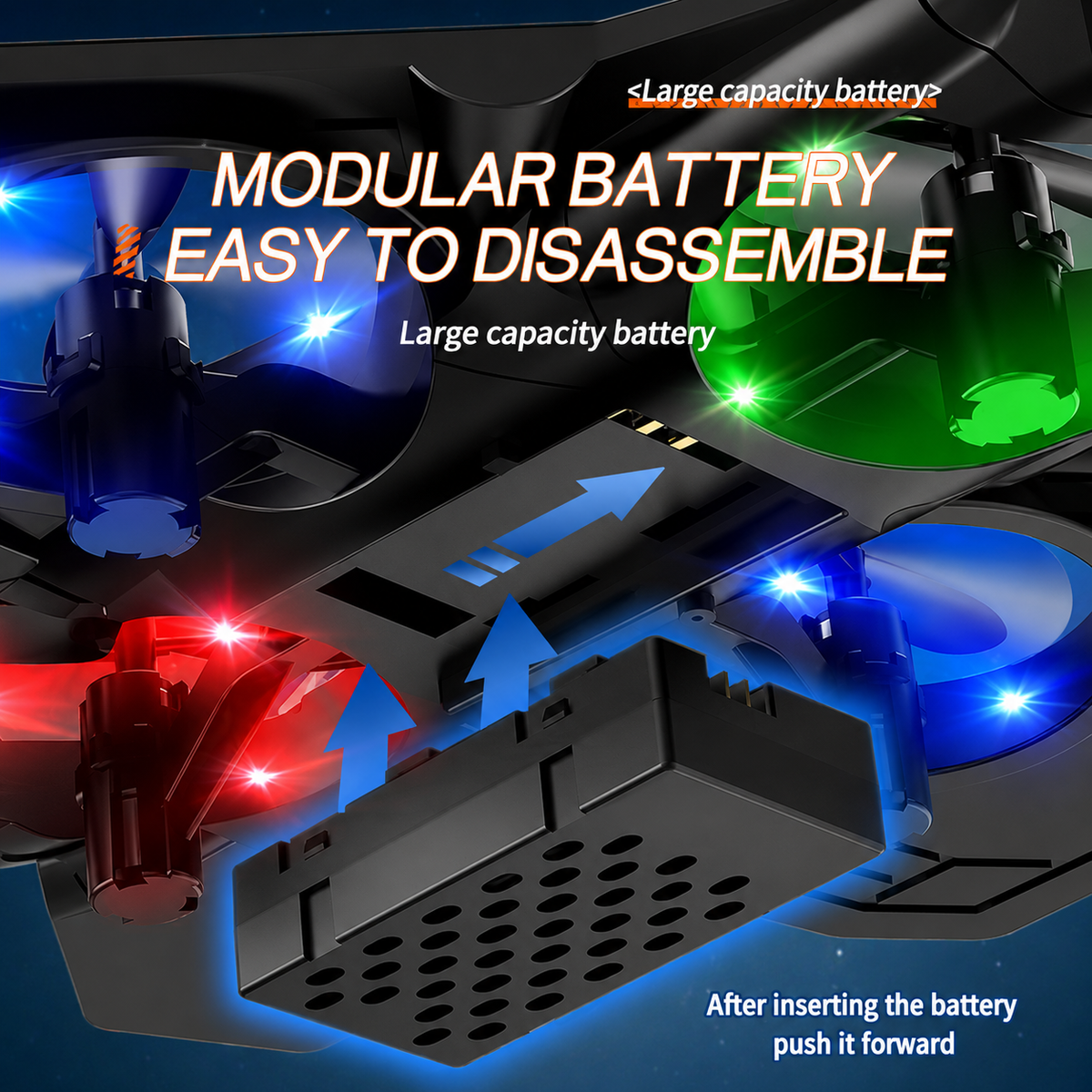 Remote-Controlled Flying Toy Jet with 360-Degree Loops and LED Lights, Shockproof