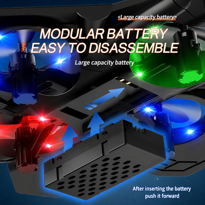 Remote-Controlled Flying Toy Jet with 360-Degree Loops and LED Lights, Shockproof