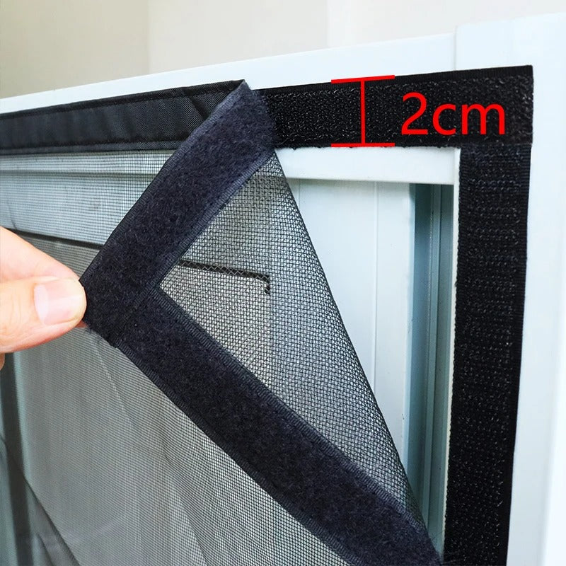 Magnetic Fly Screen Door with Automatic Closing and Tool-Free Velcro Installation