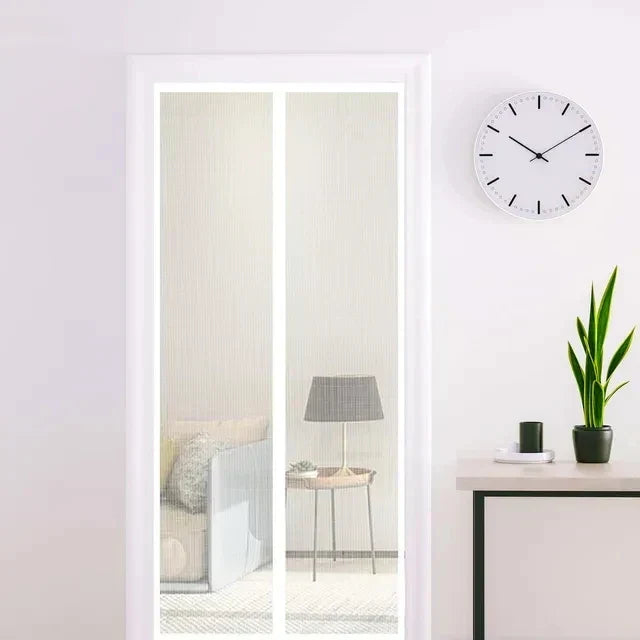 Magnetic Fly Screen Door with Automatic Closing and Tool-Free Velcro Installation
