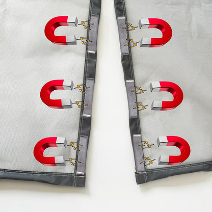 Magnetic Fly Screen Door with Automatic Closing and Tool-Free Velcro Installation