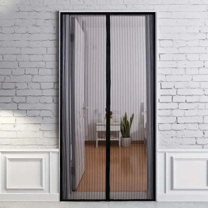 Magnetic Fly Screen Door with Automatic Closing and Tool-Free Velcro Installation