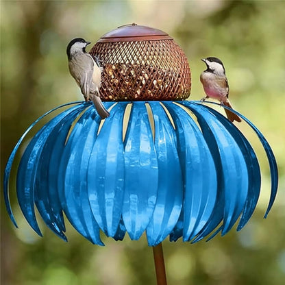 Metal Sunflower Bird Feeder