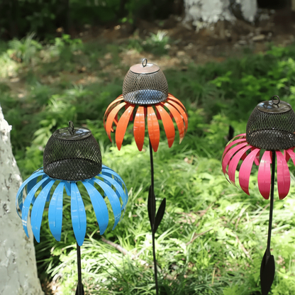 Metal Sunflower Bird Feeder