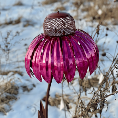 Metal Sunflower Bird Feeder