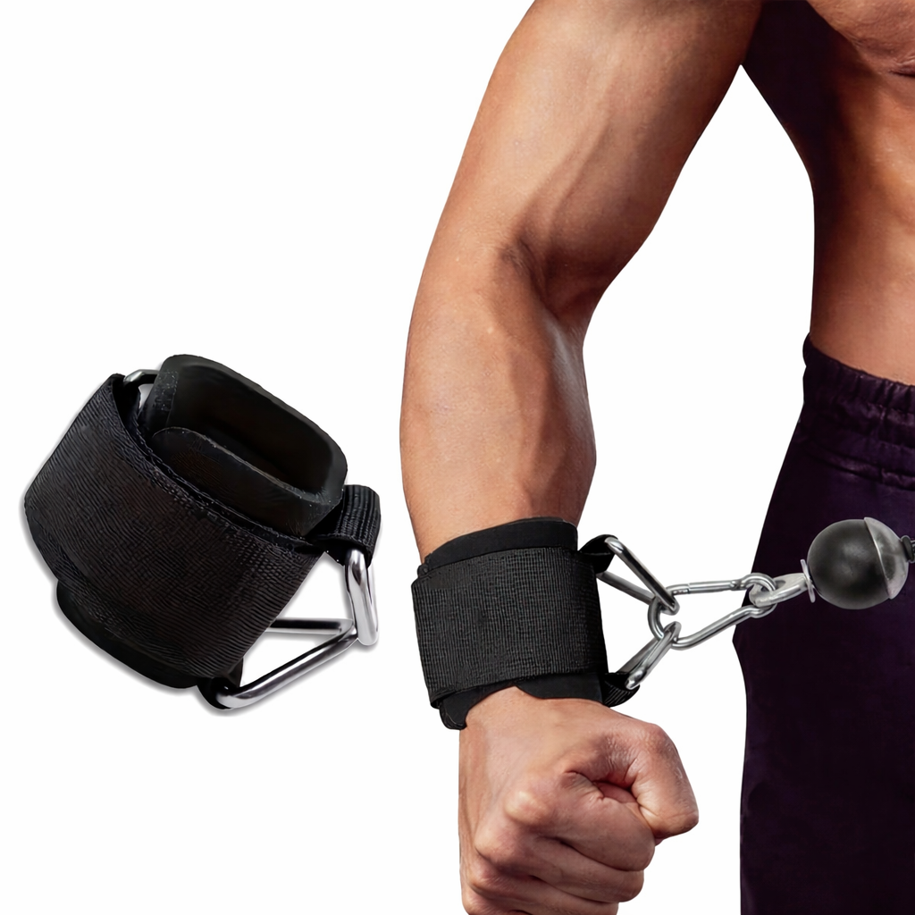 Adjustable Anti Slip Weight Lifting Wrist Straps in Durable Nylon for Deadlifts, Rows and Pull Ups