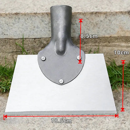Garden Hoe with Wide Steel Scraper Blade | Push-Pull Weed, Moss and Deposit Remover