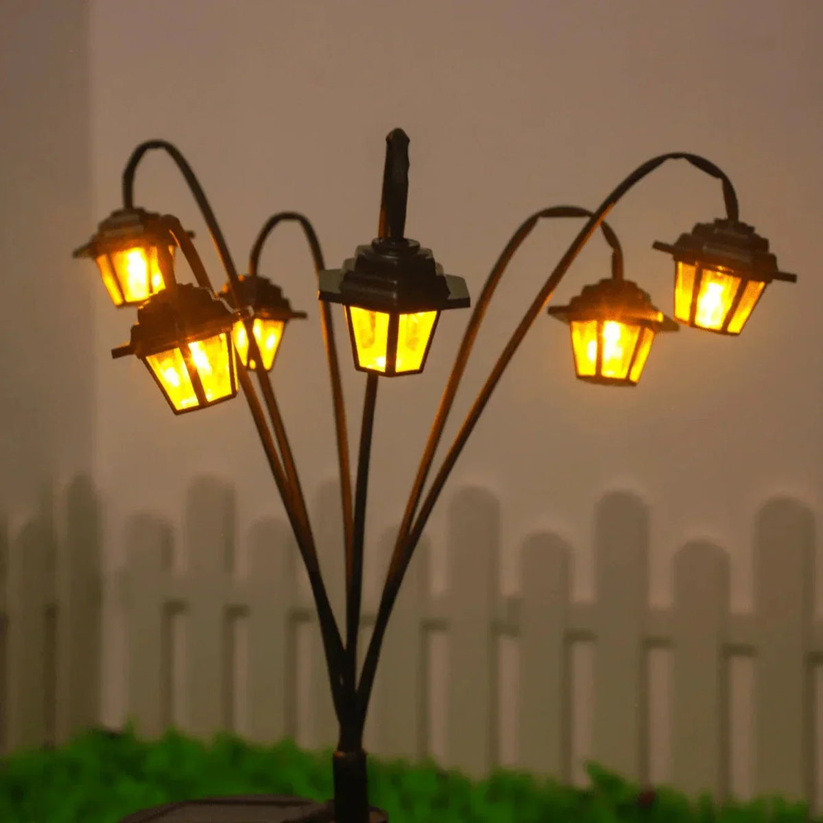 Solar Garden Lantern with Automatic Twilight Sensor and Weatherproof Retro Design